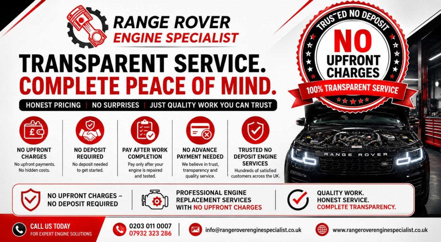 Are There Hidden Costs When Buying a Range Rover Engines