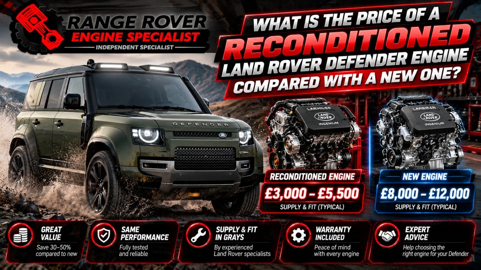 Land Rover Engine Replacement